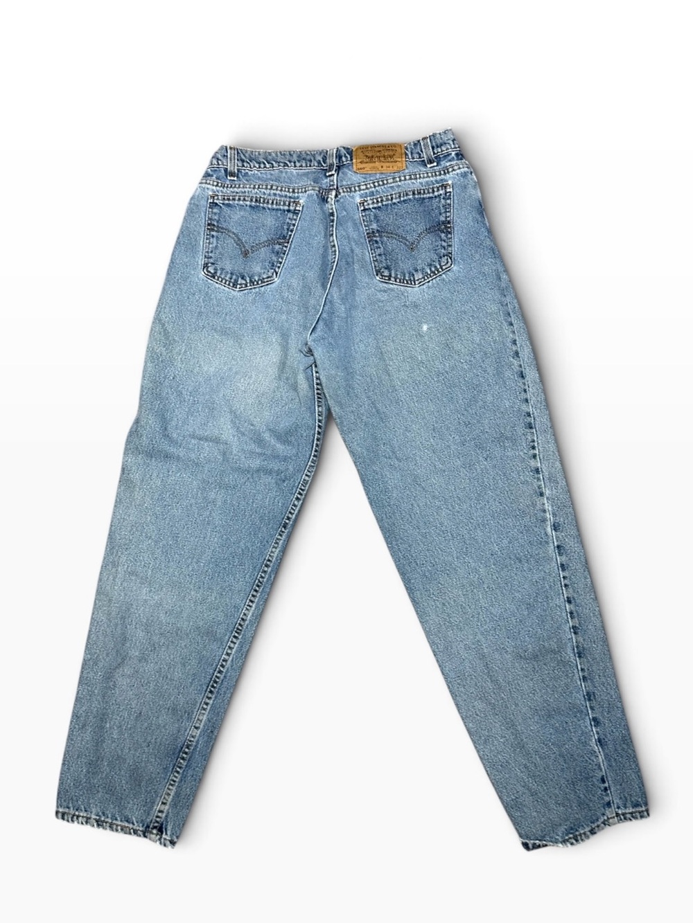 VINTAGE Levi's 560 Loose Fit Tapered Leg W34 L32 Light Blue Jeans 1997